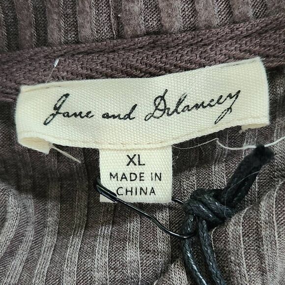 Jane and Delancey Brown Ribbed Knit Cowl Neck Pullover NWT Size XL - Picture 6 of 10